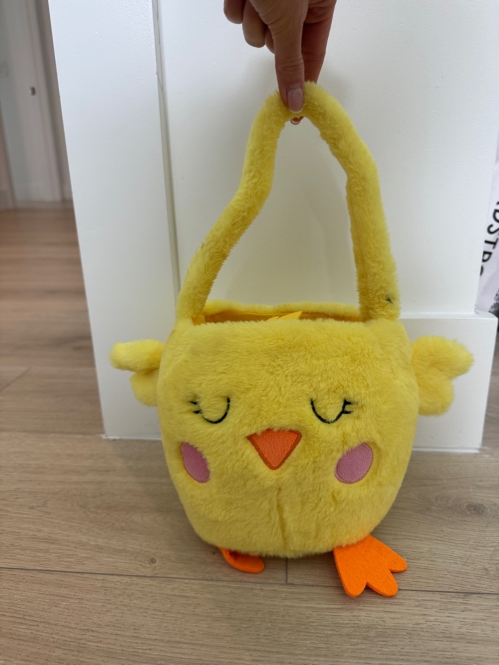Plush Yellow Chick Handbag - Cute Easter Basket